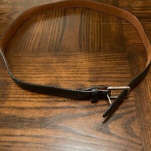 Flemings Of Buckhead Atlanta Georgia Sterling Buckle Leather Belt Size 36